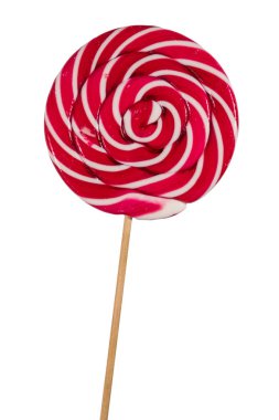Beyaz arka plan üzerinde izole tatlı lolipop