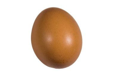 Beyaz arkaplanda izole edilmiş tavuk yumurtası