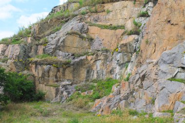 Yaz aylarında kayaların üzerinde görünüm