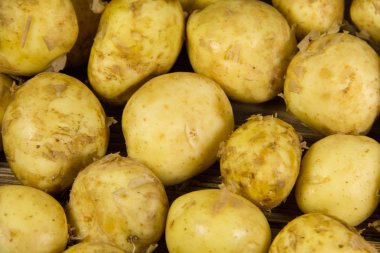 Çiğ patates arkaplanı