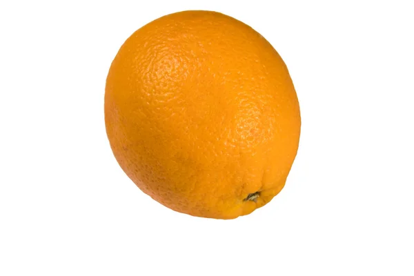 흰색 배경에 고립의 전체 오렌지 1 개 — 스톡 사진