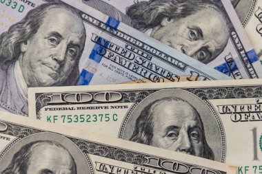 Yüz dolarlık banknotların arka planı