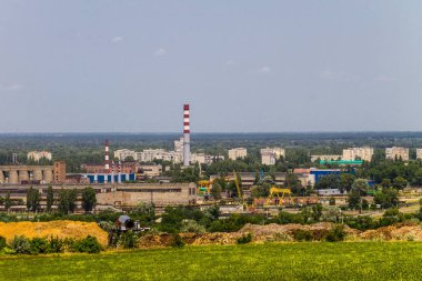 Kremenchug city, Ukrayna sanayi bölgesinde görüntüleyin