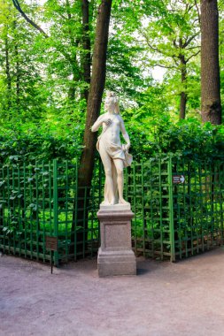 St. Petersburg, Rusya 'daki eski şehir parkında 