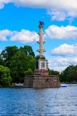 Tsarskoye Selo, Puşkin, Rusya 'daki Catherine Park' ta satranç köşesi.