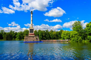 Tsarskoye Selo, Puşkin, Rusya 'daki Catherine Park' ta satranç köşesi.