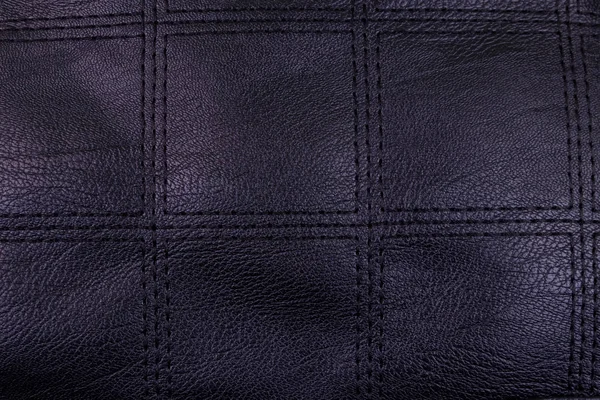 Textura de couro preto para fundo — Fotografia de Stock