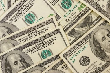 Yüz dolarlık banknotların arka planı