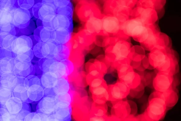 Αφηρημένο φόντο. Θολή πολύχρωμο κύκλους bokeh των Χριστουγέννων φώτα — Φωτογραφία Αρχείου