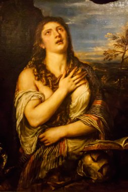 Tövbe eden Magdalalı resmi, 1565 yılında Aziz Mary Magdalalı Titian tarafından şu anda Rusya 'nın Saint Petersburg kentindeki Hermitage Müzesi' nde yapılan yağlı boya tablosudur.