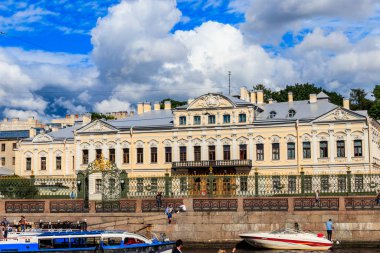 Sheremetev Sarayı, aynı zamanda Fontanka Nehri Embankment, Saint Petersburg, Rusya 'da Çeşme Evi olarak da bilinir.