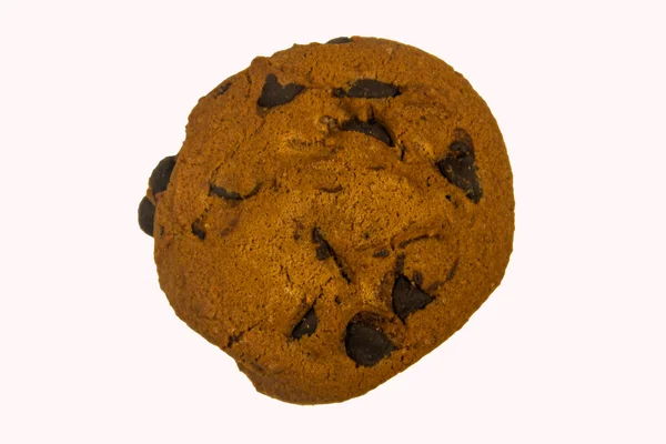 Čokoládové sušenky izolované na bílém pozadí — Stock fotografie