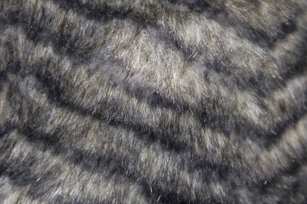 Grey faux fur texture for background — Stock Photo, Image