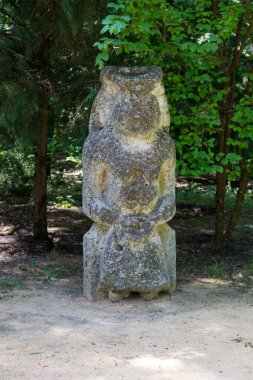 Antik taş heykel bir İskit savaşçısı