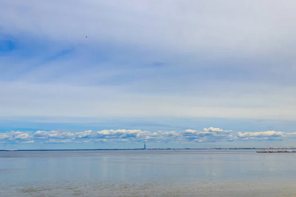 Vue du golfe de Finlande près de Saint-Pétersbourg, Russie — Photo