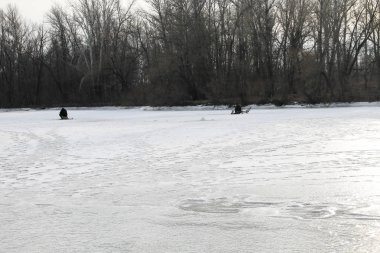 Kış balıkçılık göl