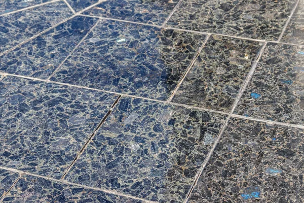 Background of gray granite paving slab. Perspective view — Stock Photo, Image