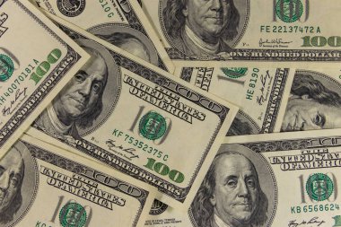 Yüz dolarlık banknotların arka planı