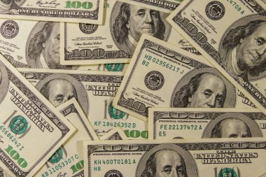 Yüz dolarlık banknotların arka planı