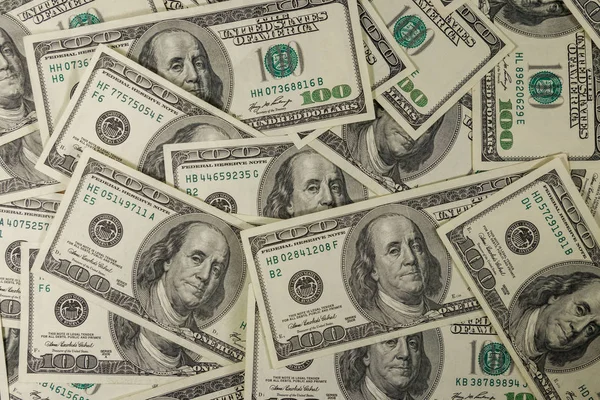 Background of the one hundred dollars bills — Stock Photo, Image