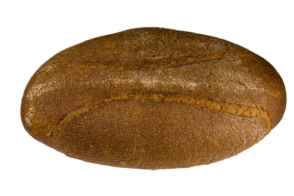 Roggebrood geïsoleerd op witte achtergrond — Stockfoto