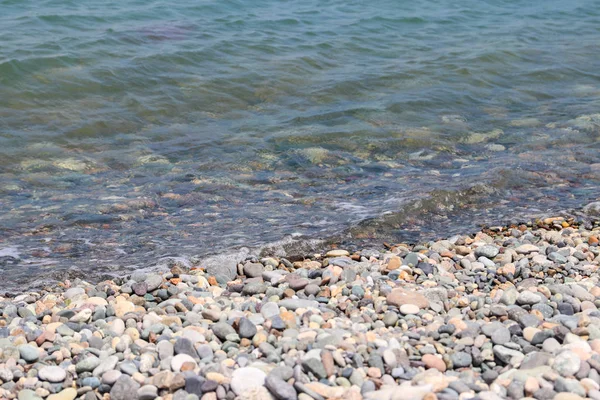 Pebble beach of the Black sea — Stock Photo, Image