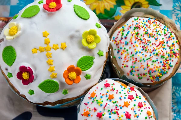 Bolo de Páscoa eslavo tradicional - paska — Fotografia de Stock