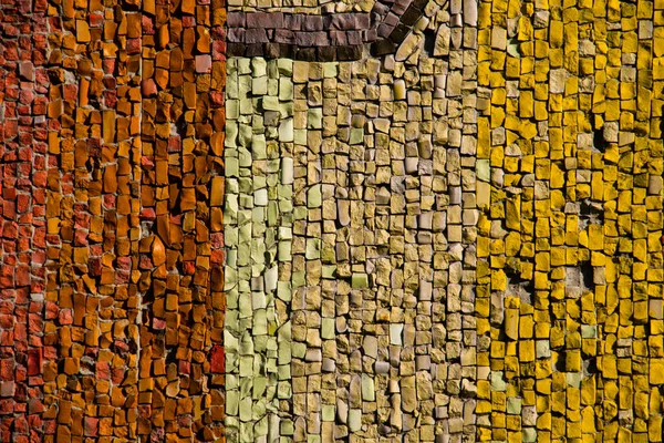 Mosaico fundo. Padrão de telha cerâmica colorida — Fotografia de Stock