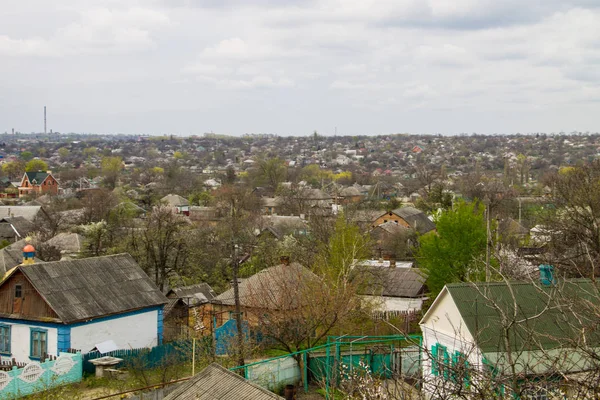 Letecký pohled na město Alexandrie na Ukrajině — Stock fotografie