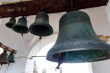 Ortodoks kilise çanlarına yakın çekim