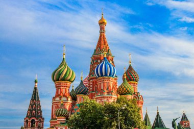 St. Moskova, Rusya 'daki Kızıl Meydan' daki Basil Katedrali