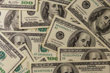 Yüz dolarlık banknotların arka planı