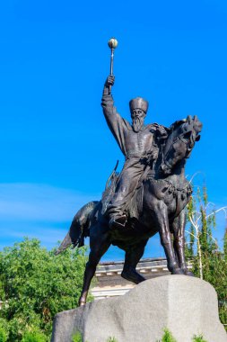 Kontraktova 'daki Hetman Petro Konashevych-Sahaidachny Anıtı 