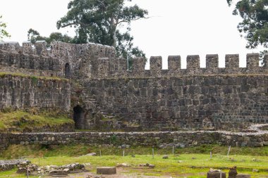 Batumi, Georgia yakınlarındaki eski Bizans Gonio kalesi.