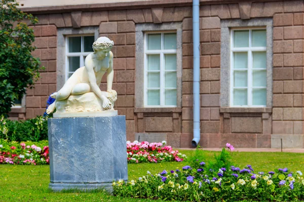 Estatua Mármol Ninfa Parque Catherine Tsarskoye Selo Pushkin Rusia — Foto de Stock