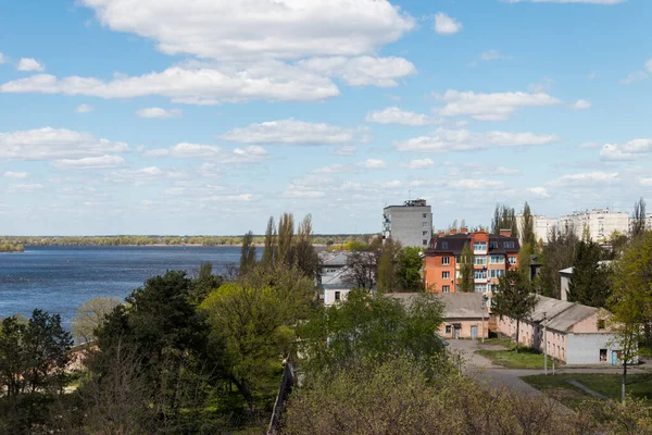 Ukrayna Daki Kremenchug Şehrinin Hava Manzarası — Stok fotoğraf