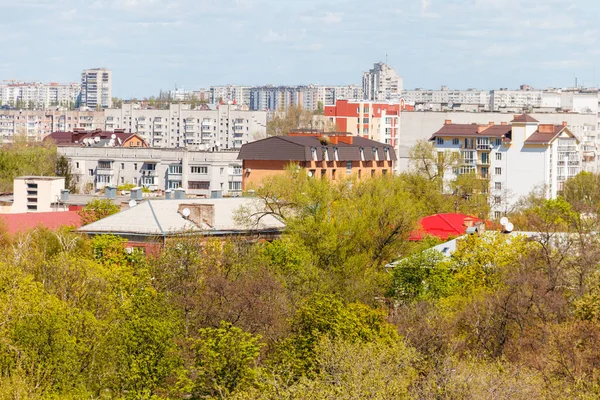 Vista Aérea Sobre Cidade Kremenchug Ucrânia — Fotografia de Stock