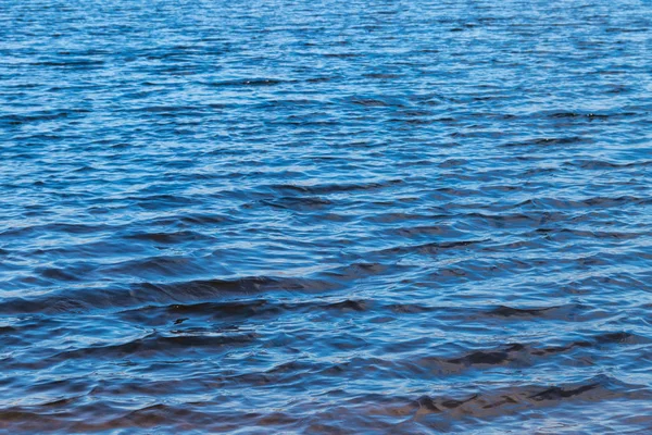 Blaues Wasser Textur Hintergrund Oberfläche Des Sees — Stockfoto