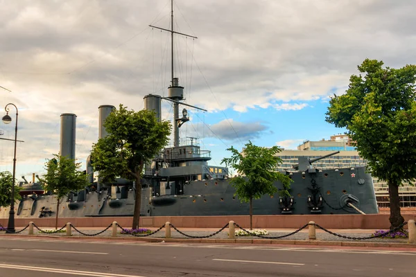 Old Revolutionary Aurora Cruiser Symbol October Revolution Currently Preserved Museum — Stock Photo, Image