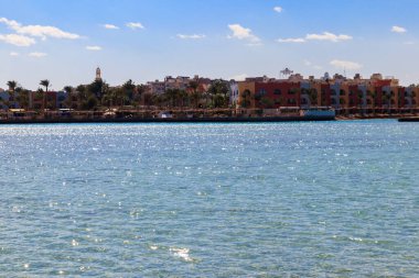 Mısır 'ın Hurghada sahilindeki Kızıl Deniz manzarası