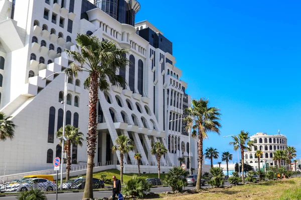 Batumi Acara Gürcistan Mayıs 2018 Modern Orbi Deniz Towers Apart — Stok fotoğraf