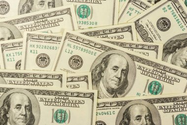 Yüz dolarlık banknotların arka planı
