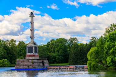 Tsarskoye Selo, Puşkin, Rusya 'daki Catherine Park' ta satranç köşesi.