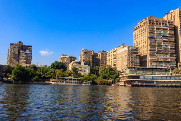 View of the Cairo city and Nile river in Egypt