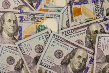 Yüz dolarlık banknotların arka planı