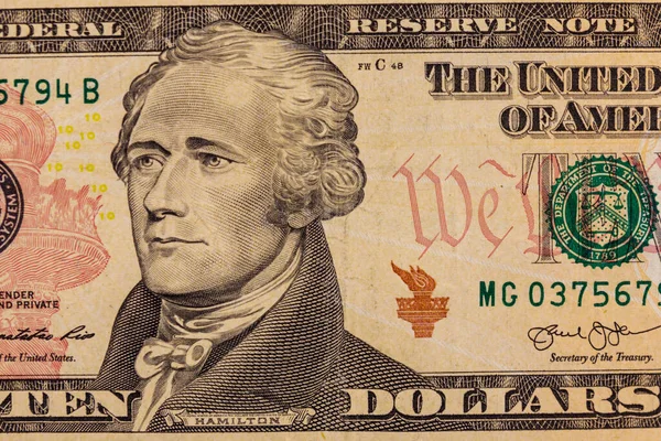 Dolarlık Banknotun Makro Çekimi — Stok fotoğraf