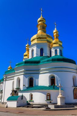 Ukrayna 'daki Kyiv Pechersk Lavra (Kiev Mağara Manastırı) Kutsal Haç' ın Yüceltilmesi Kilisesi,