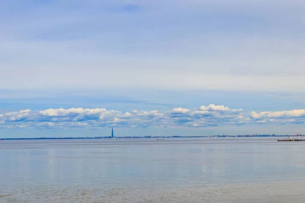 Vue Golfe Finlande Près Saint Pétersbourg Russie — Photo