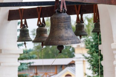 Ortodoks kilise çanlarına yakın çekim