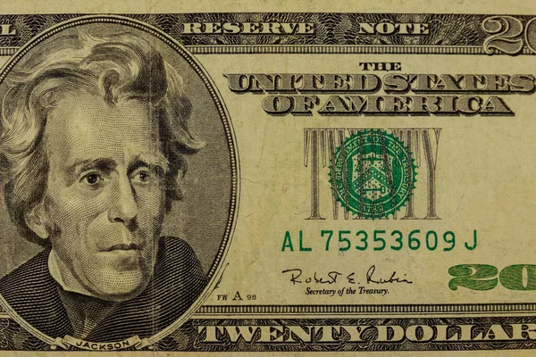 Výsada Dvaceti Dolarových Směnek — Stock fotografie